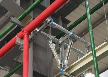 唐山市该抗震支架的整体式支吊架结构协调性好